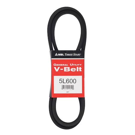 Mbl Mitsuboshi FHP General Utility V-Belt 0.63 in. W X 60 in. L For Fractional Horsepower Motors 5L600A